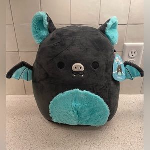 12” Squishmallows Aldous 🦇 the Fruit Bat Teal & Black🦇 - NWT READY TO SHIP